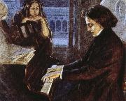 oscar wilde, an artist s impression of chopin at the piano composing his preludes